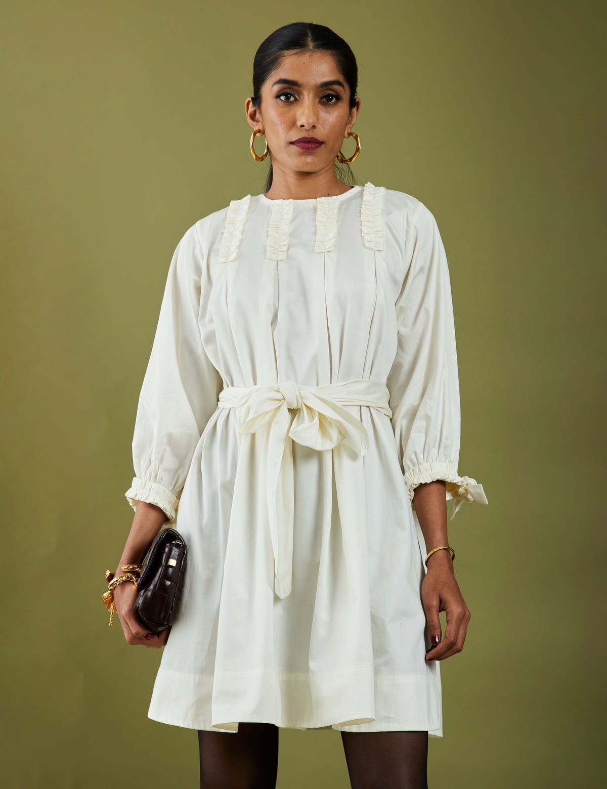 PAIGE DRESS - OFF WHITE - image 5