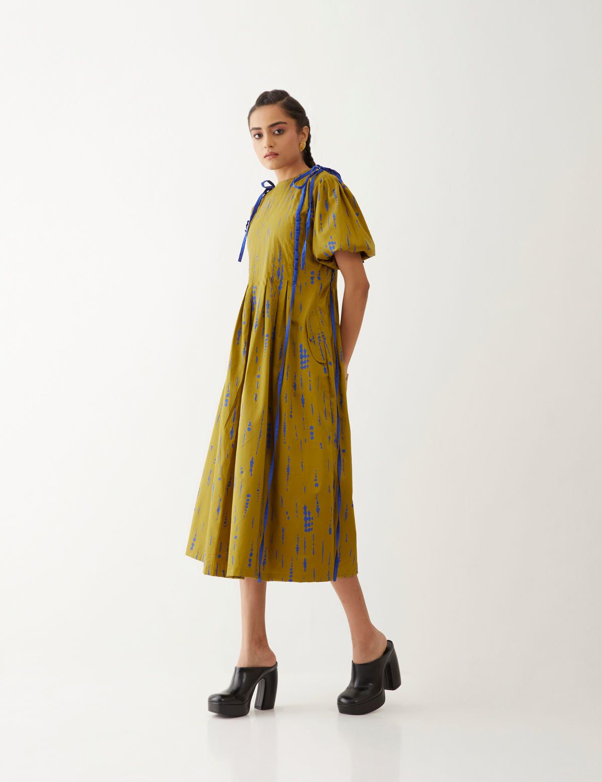 SIRA DRESS - GOLD - image 2