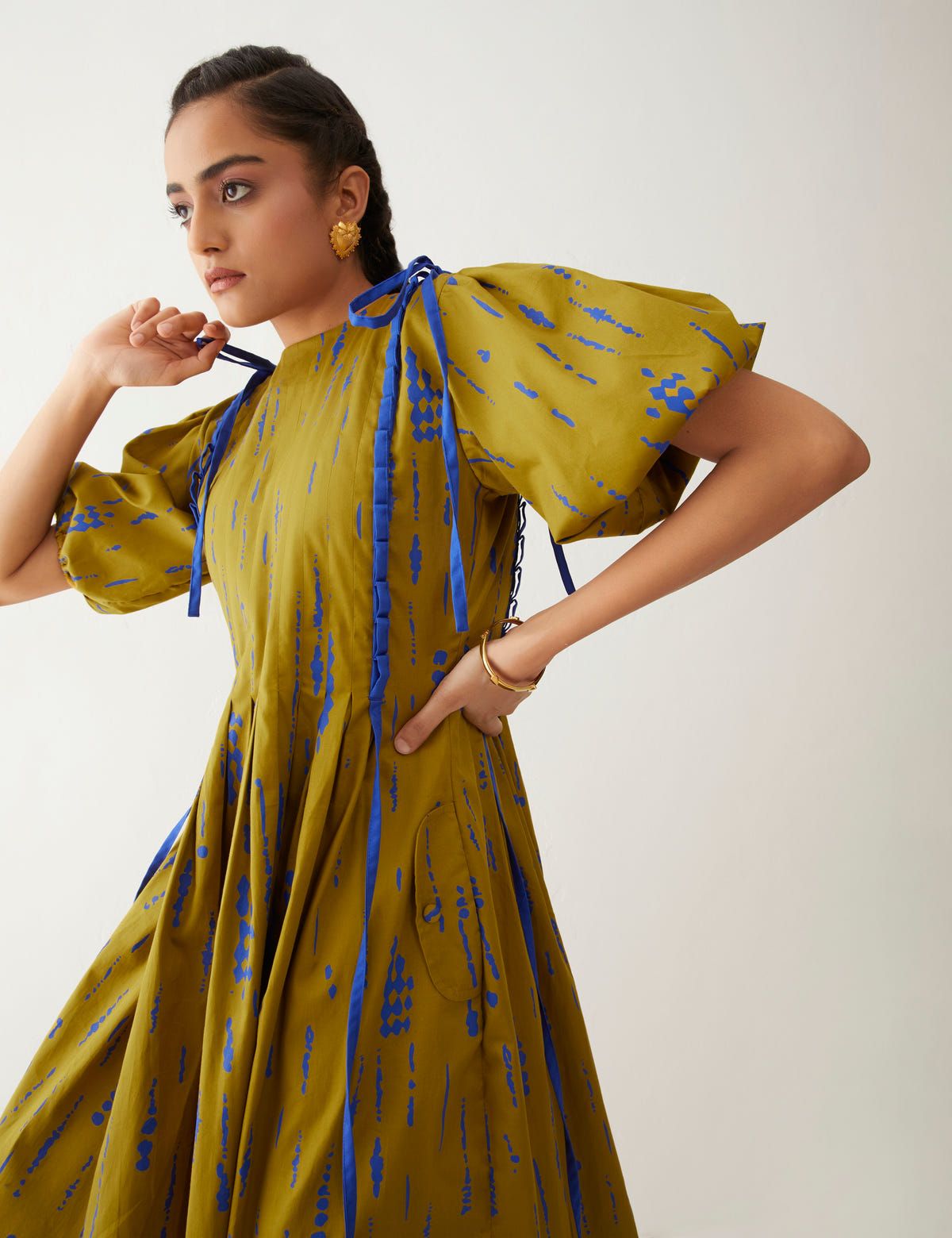 SIRA DRESS - GOLD - image 5