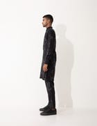 EVANS DOT TO DOT KURTA - BLACK view 3
