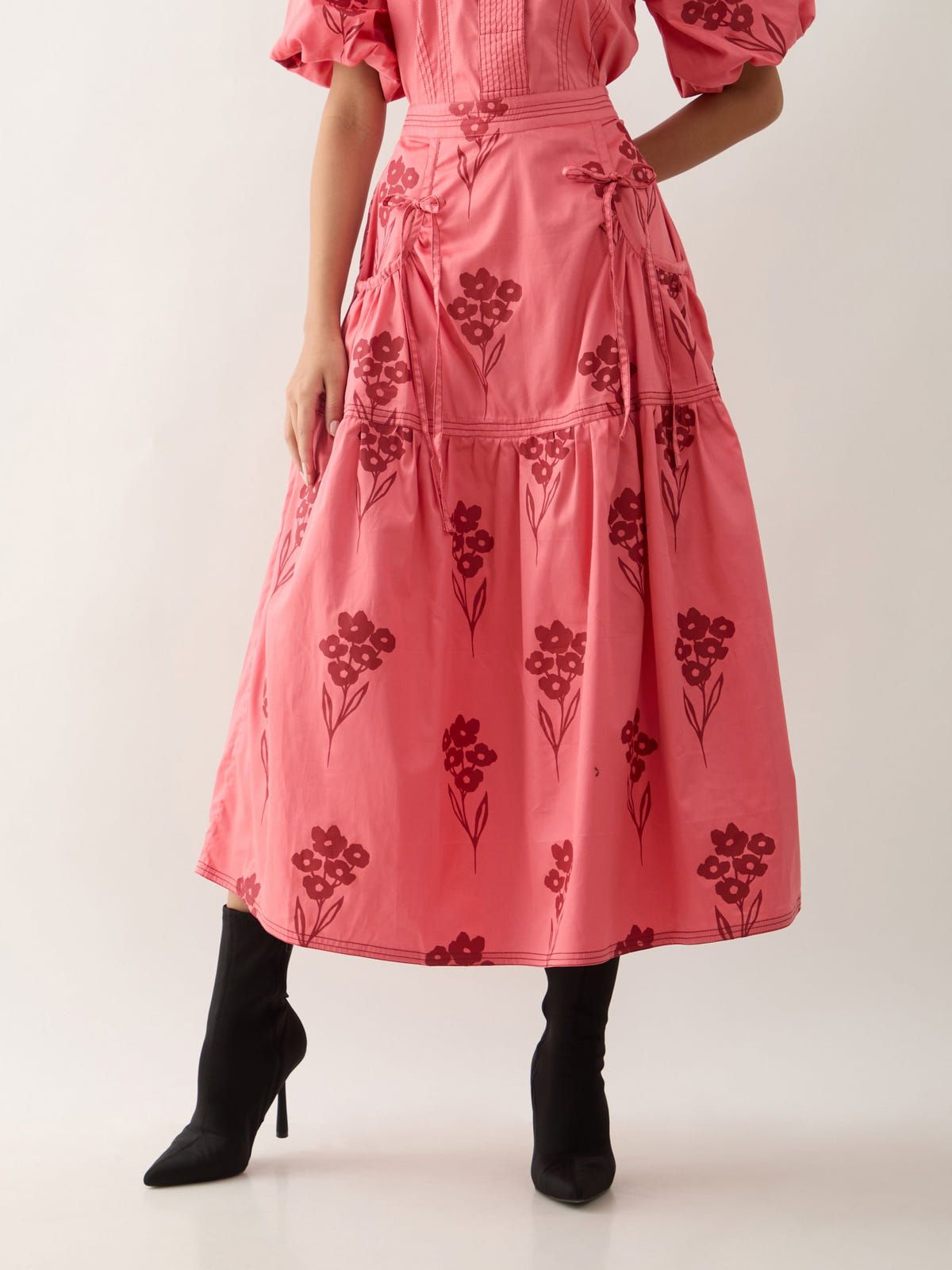 SAMUI SKIRT- SALMON - image 3