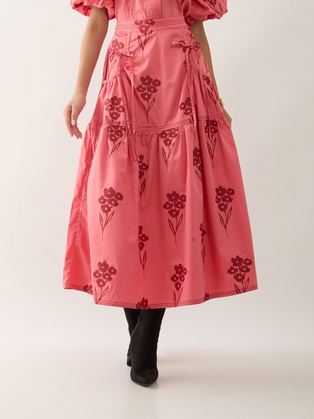 SAMUI SKIRT- SALMON - image 5