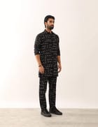 GAURAV TRACE SHIRT SET - BLACK view 3