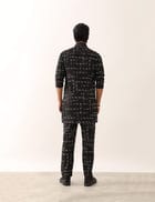 GAURAV TRACE SHIRT SET - BLACK view 4
