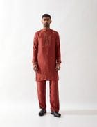 ALAN KURTA SET - MAROON view 1