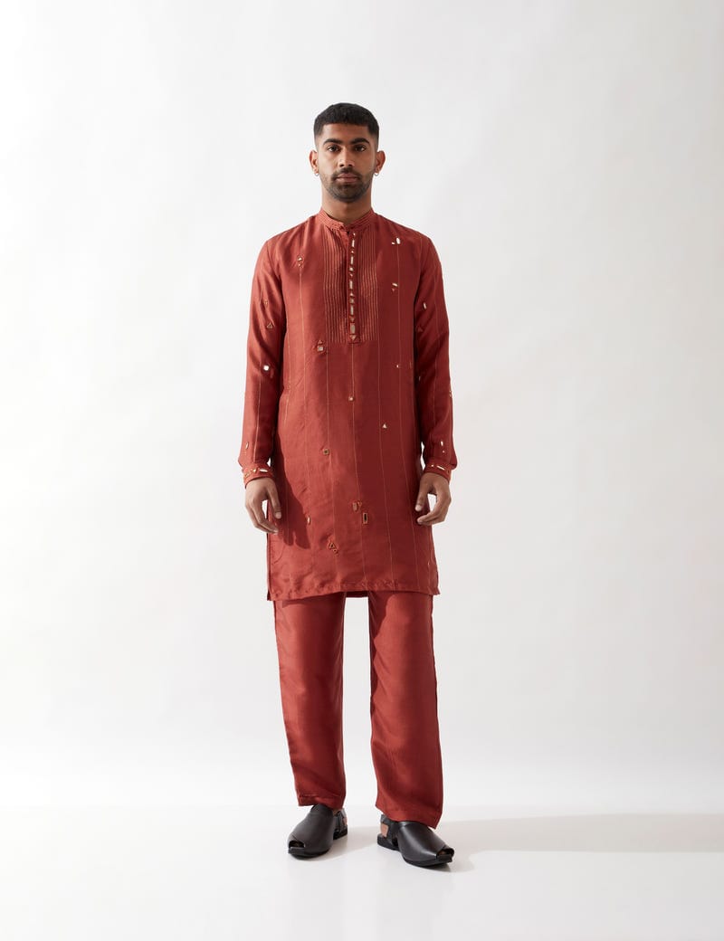 ALAN KURTA SET - MAROON