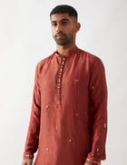 ALAN KURTA SET - MAROON view 3
