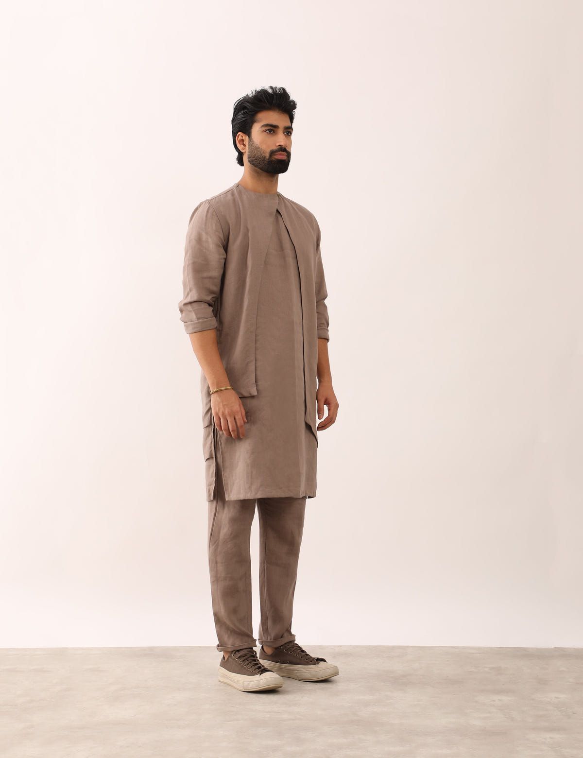 DHRUV KURTA- STONE - image 3