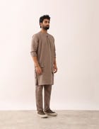 DHRUV KURTA- STONE view 3