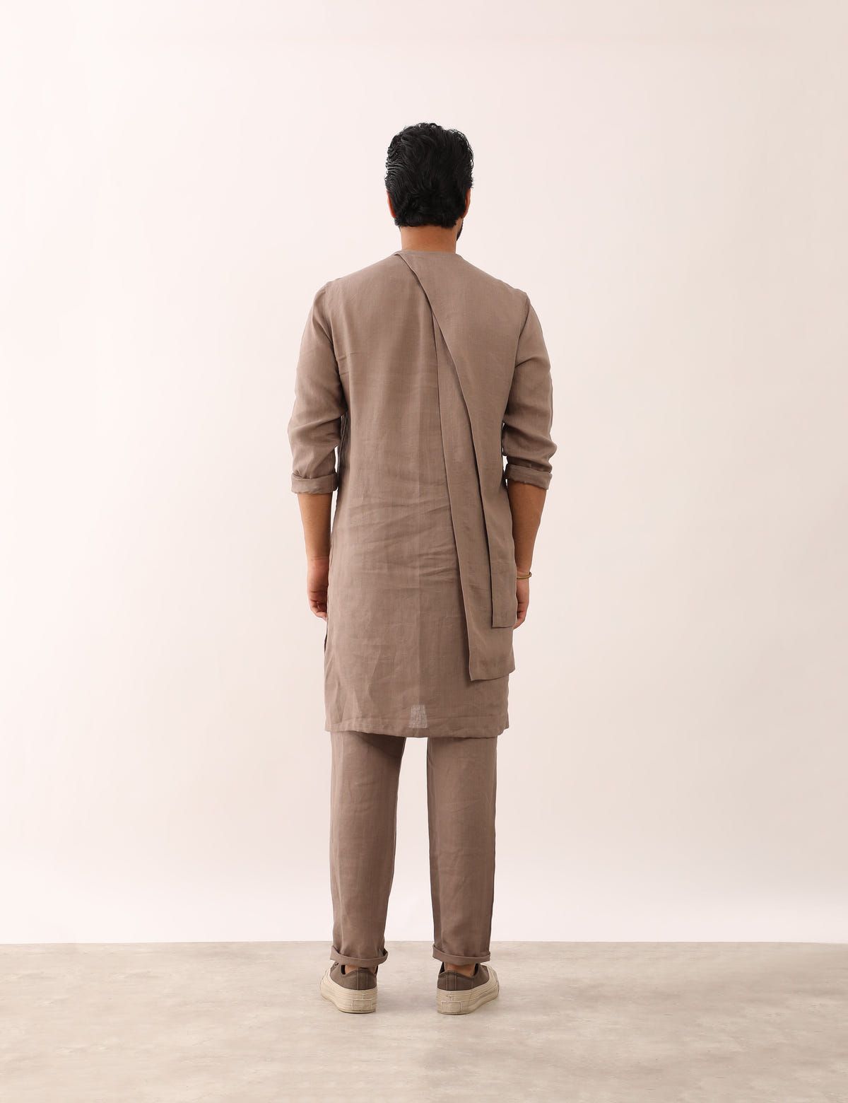 DHRUV KURTA- STONE - image 4