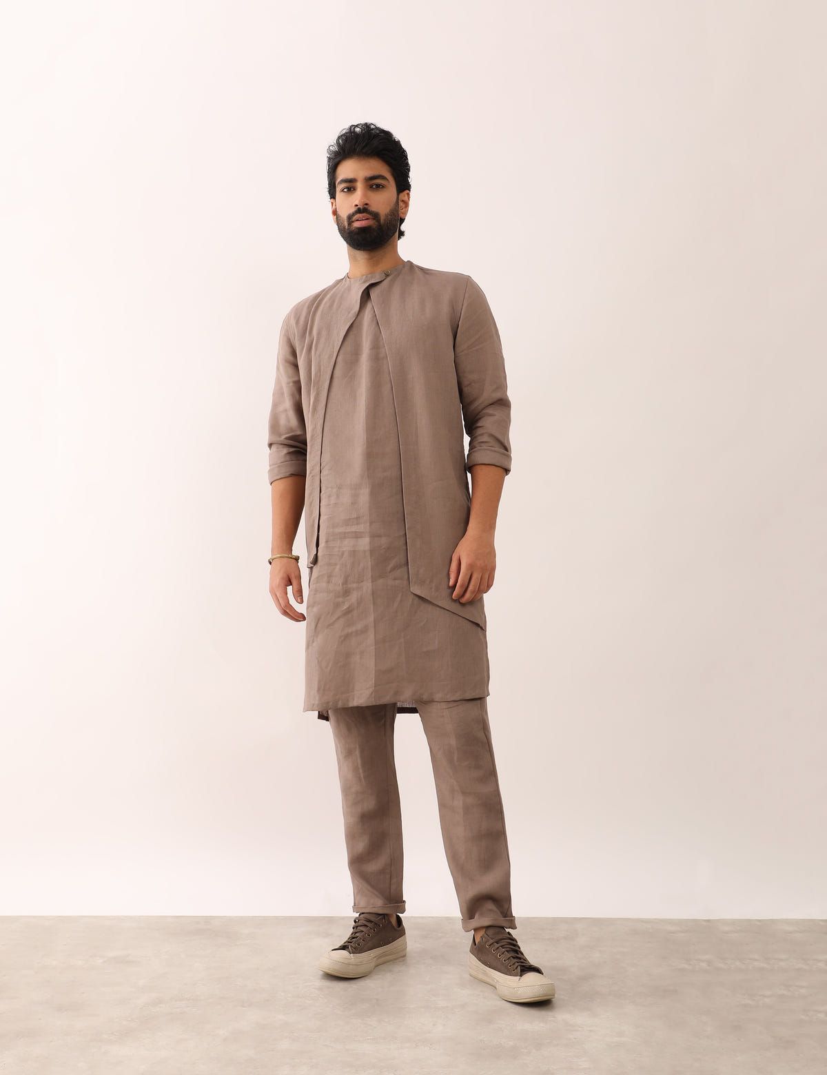 DHRUV KURTA- STONE - image 5
