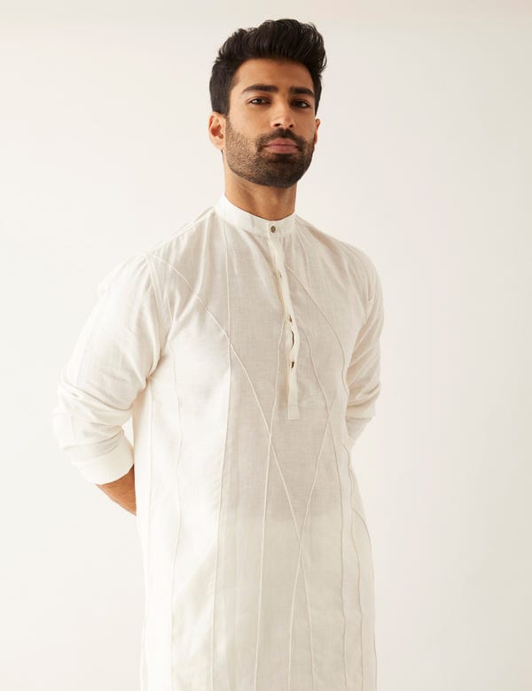 SON OF A NOBLE - SNOB — STELA KURTA - WHITE