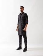 AUSTIN BRANCH KURTA SET - BLACK view 2