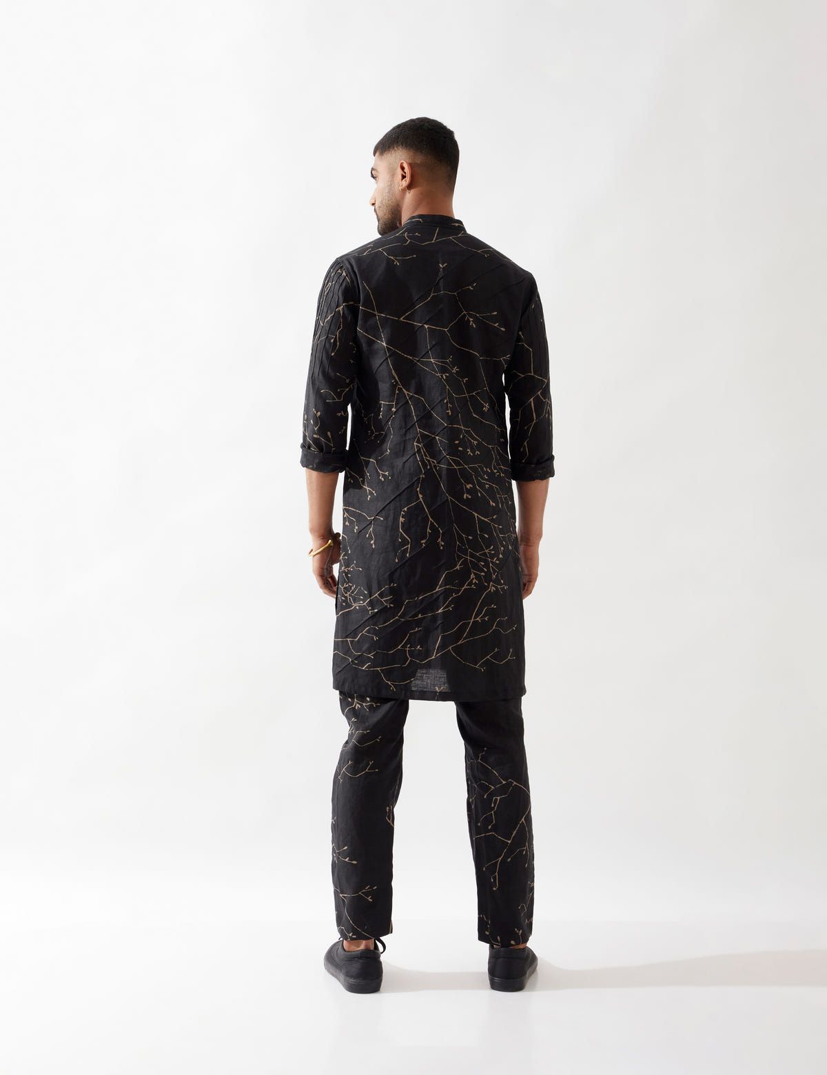AUSTIN BRANCH KURTA SET - BLACK - image 3