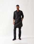 AUSTIN BRANCH KURTA SET - BLACK view 4