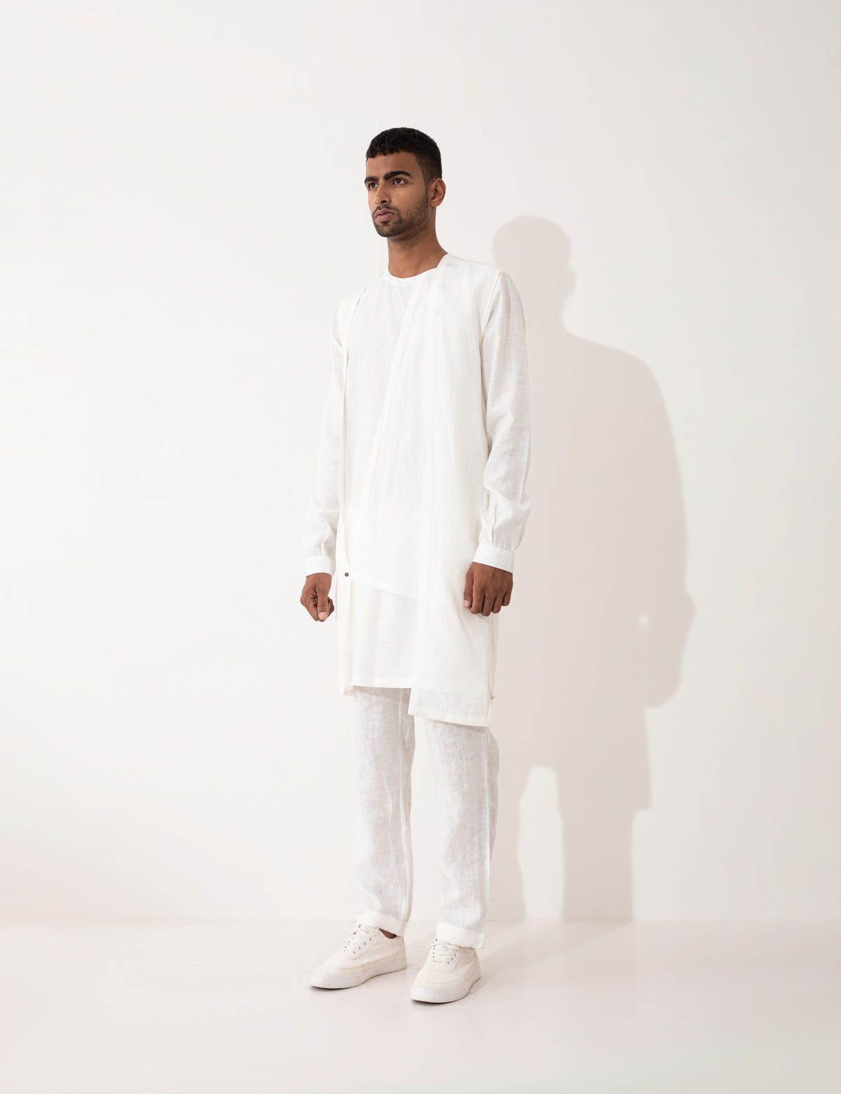 NIERO KURTA SET - WHITE - image 3