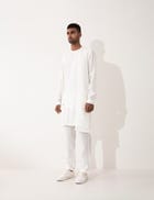 NIERO KURTA SET - WHITE view 3