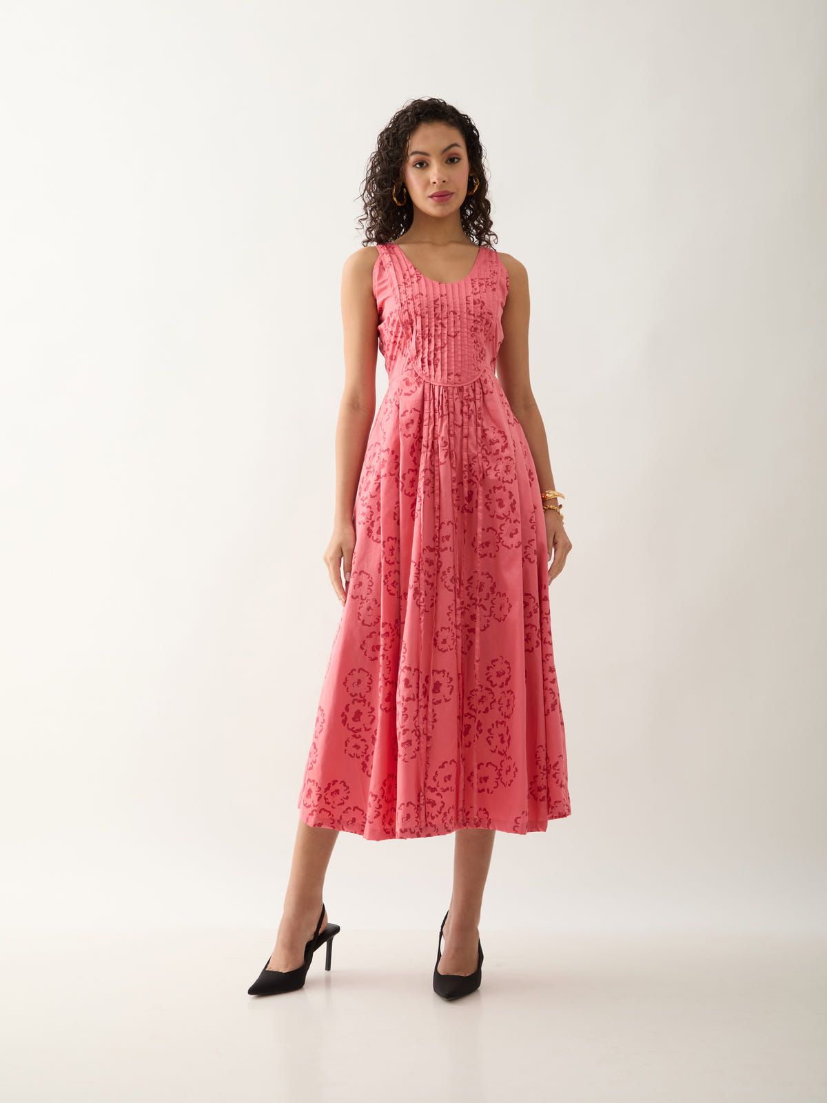 NARU DRESS - SALMON - image 1