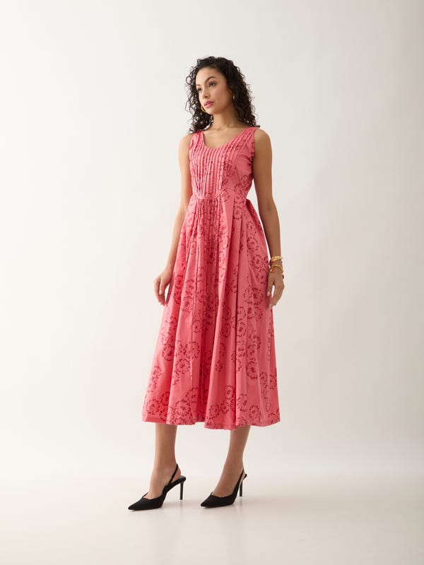 SON OF A NOBLE - SNOB — NARU DRESS - SALMON