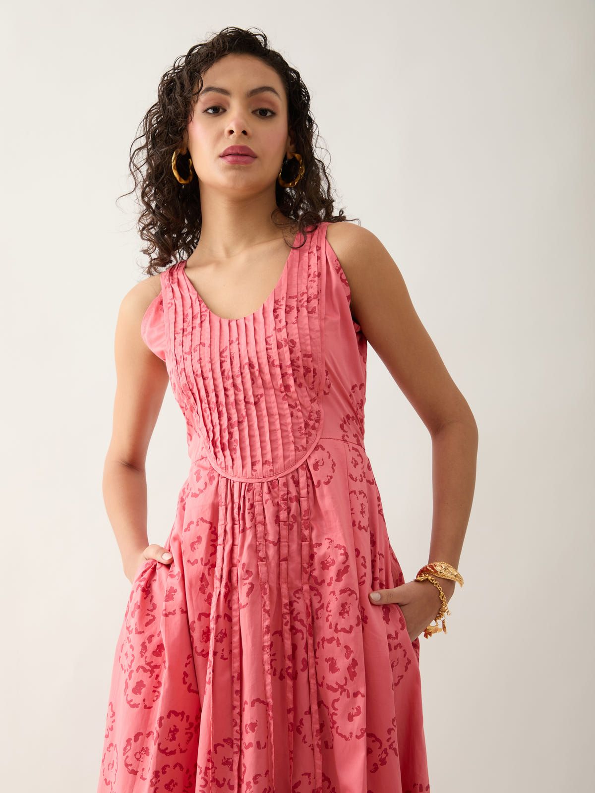 NARU DRESS - SALMON - image 4