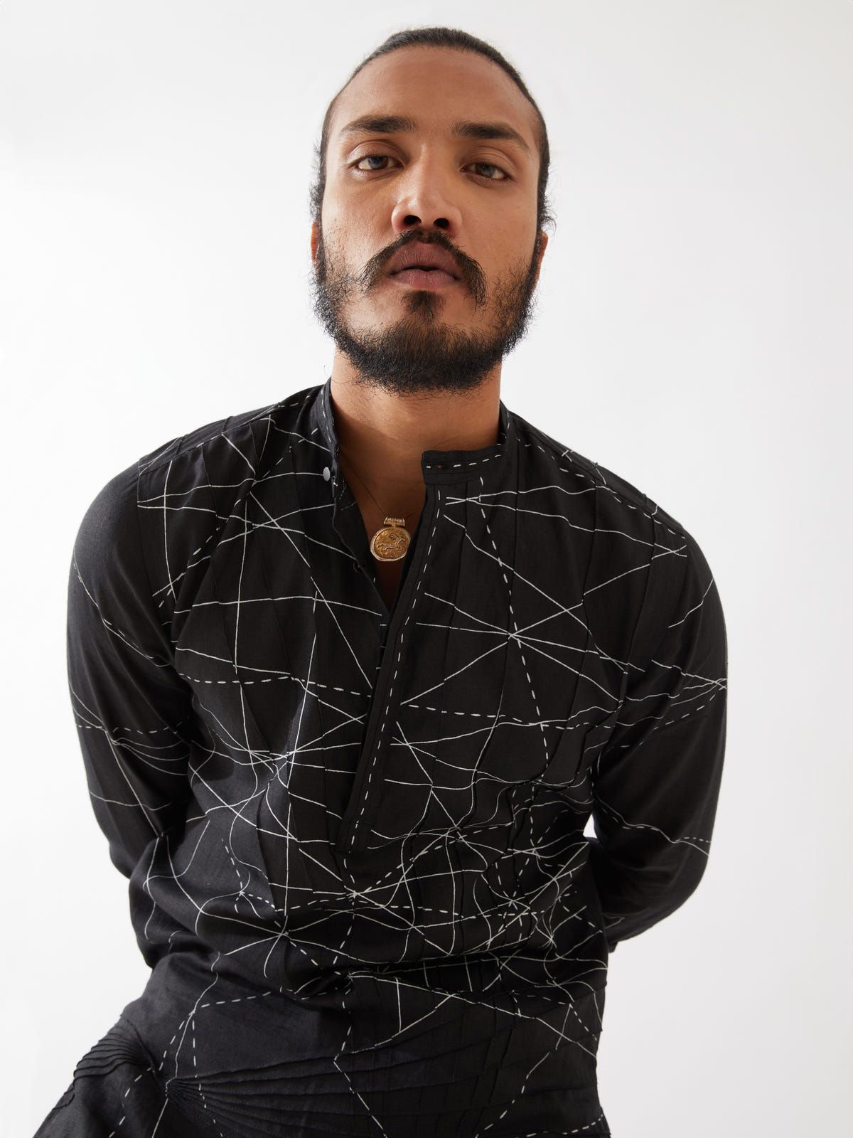 JASPER NETWORK KURTA - BLACK - image 4