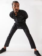 JASPER NETWORK KURTA - BLACK view 5