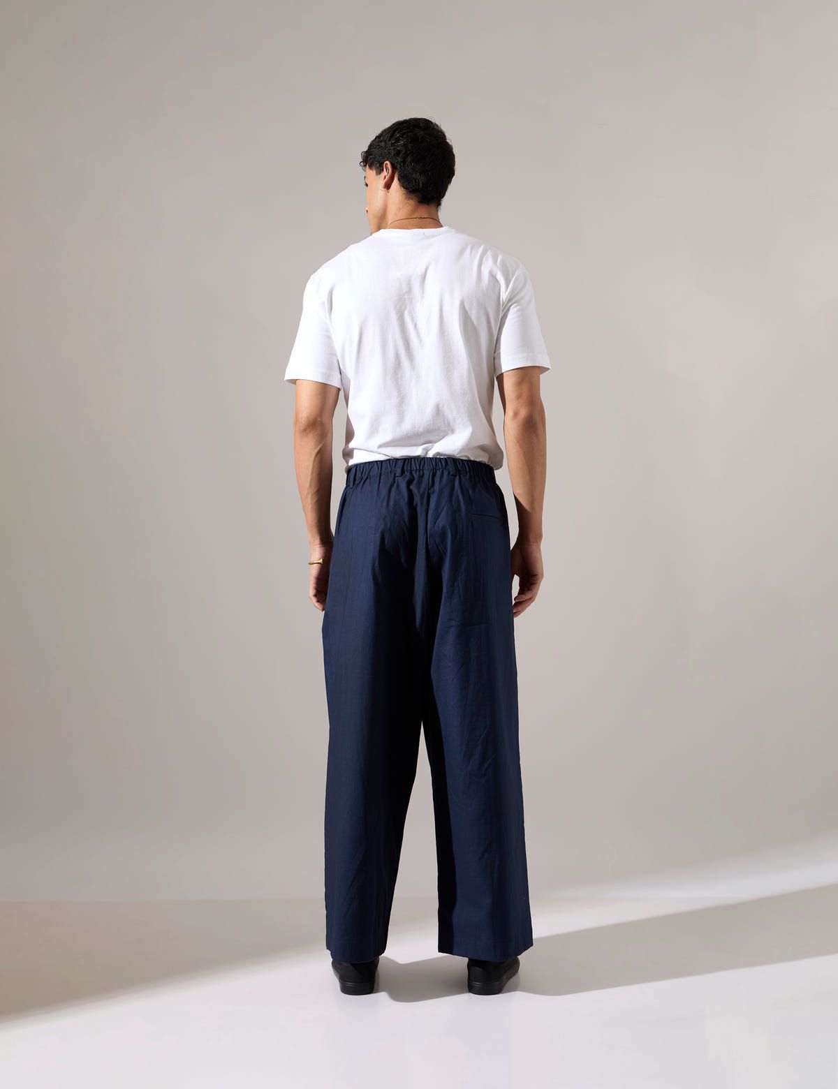 Jep Pleated Baggy Pant - Navy - image 4