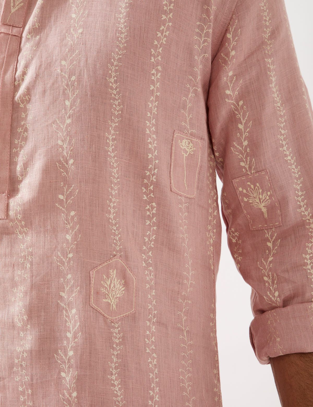 KEVIN VINE KURTA SET - PINK - image 6