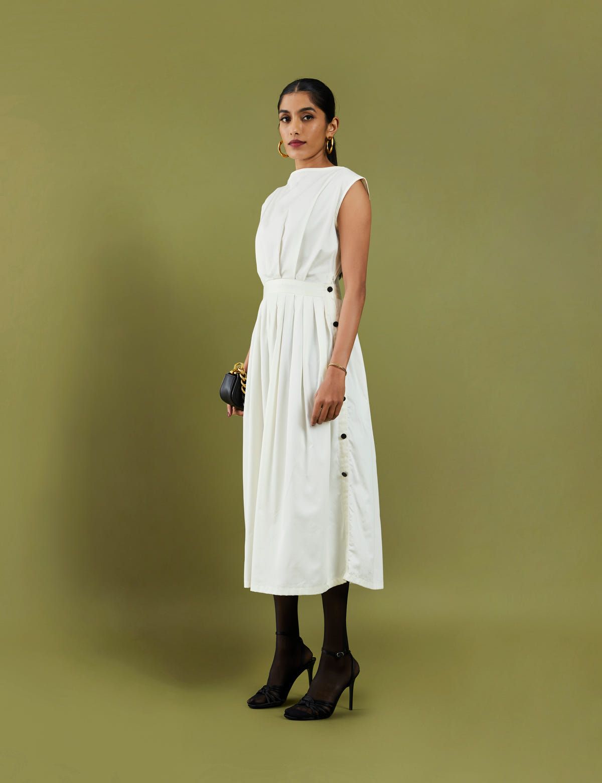 GOLD DRESS - OFF WHITE - image 2