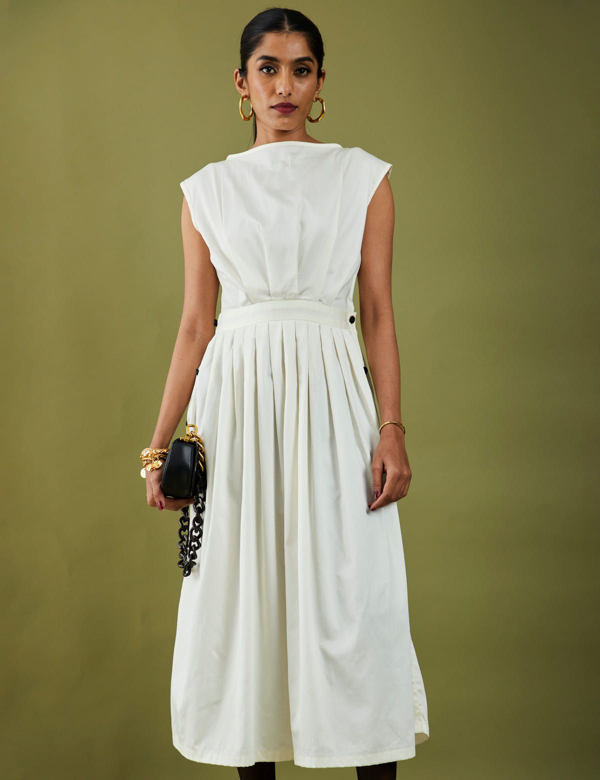 GOLD DRESS - OFF WHITE - image 4