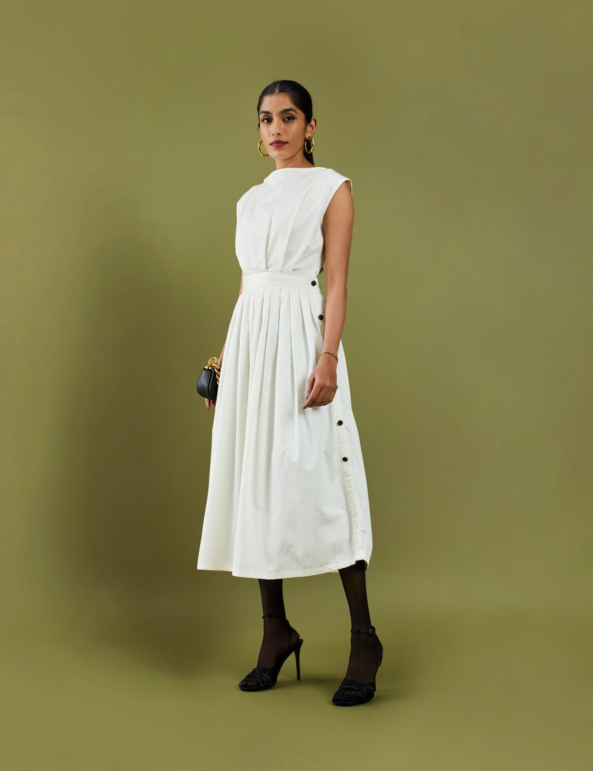 GOLD DRESS - OFF WHITE - image 5