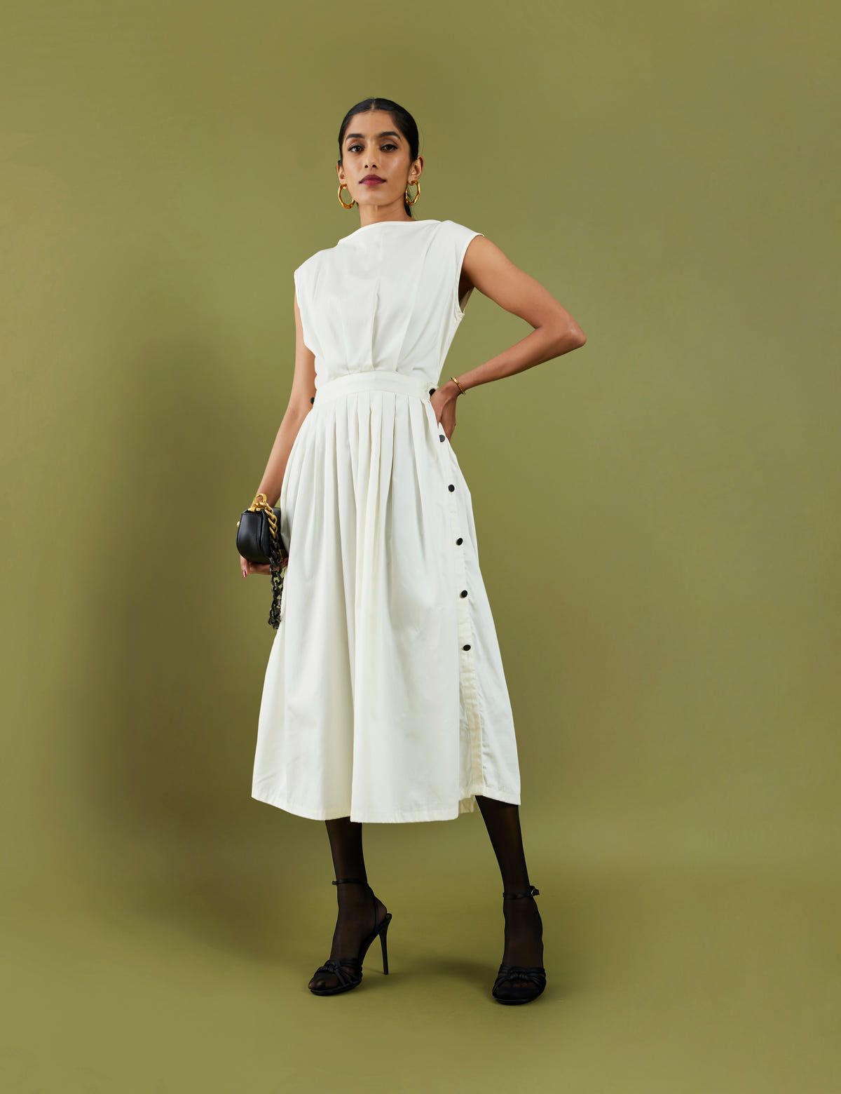 GOLD DRESS - OFF WHITE - image 6