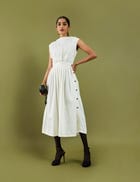 GOLD DRESS - OFF WHITE view 6