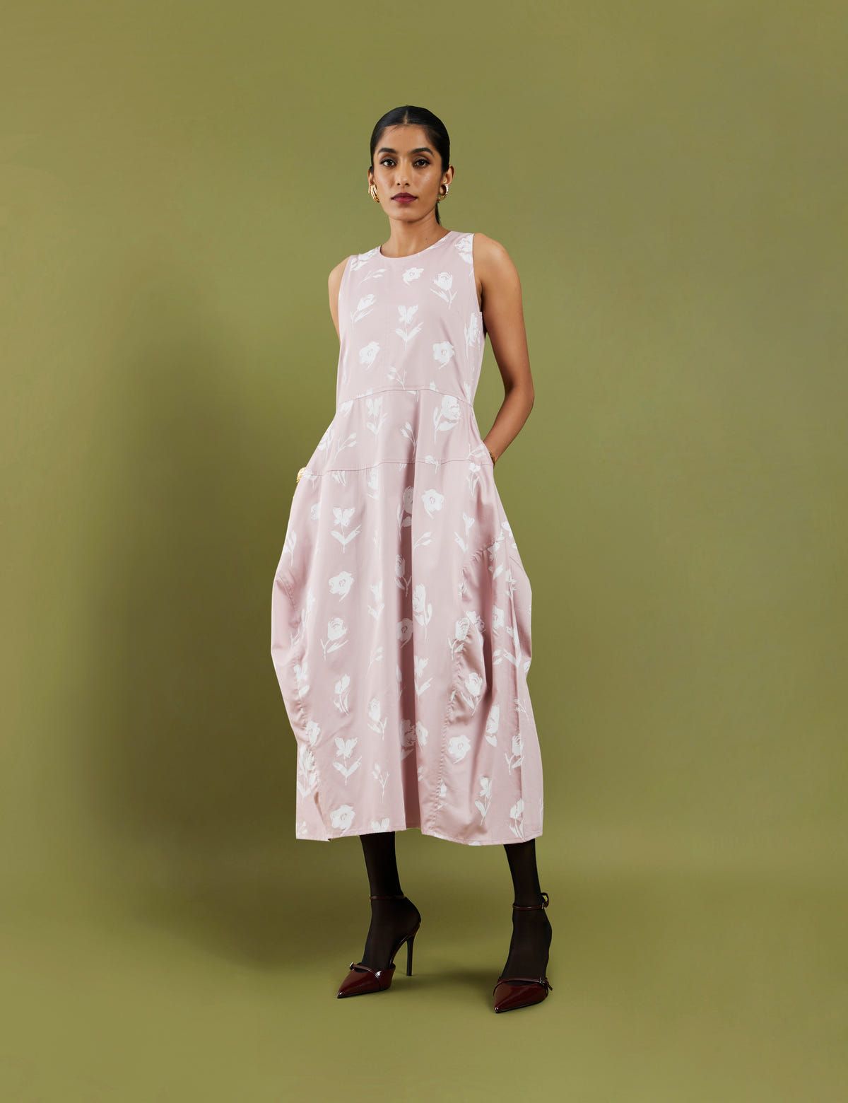 GRASSE DRESS  - ROSE - image 4