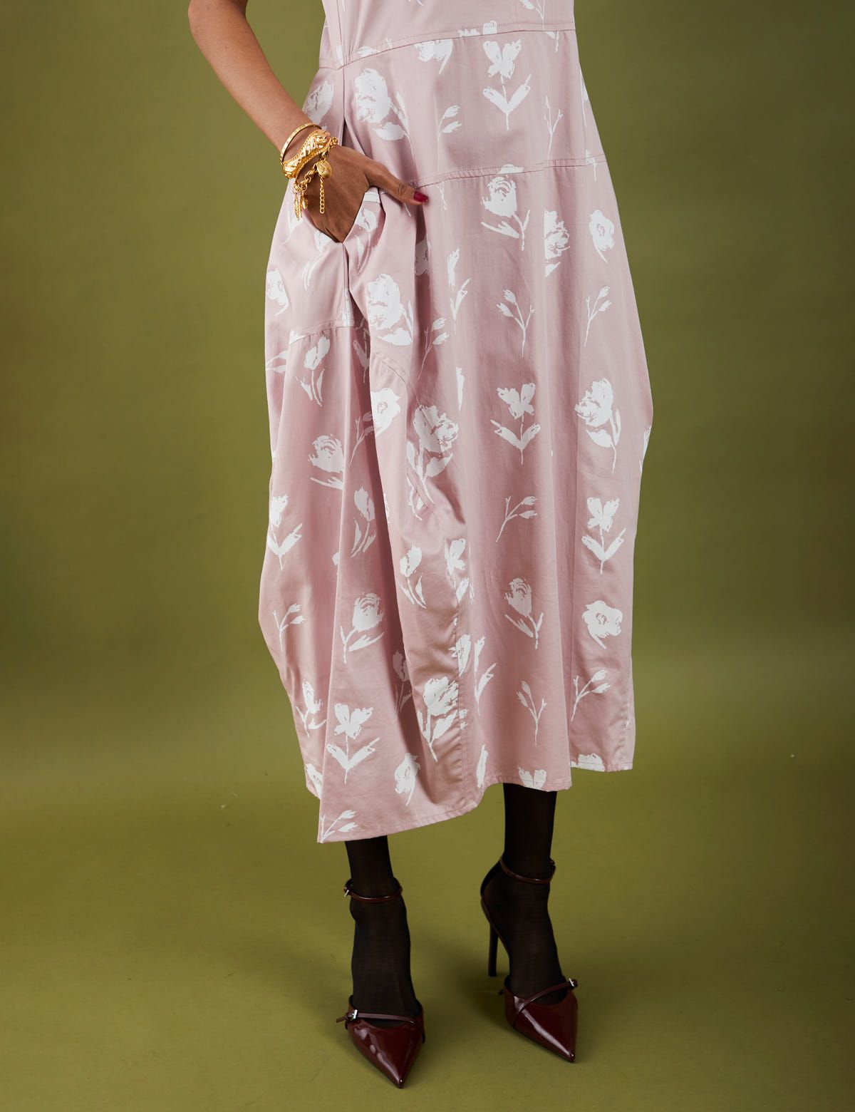 GRASSE DRESS  - ROSE - image 5