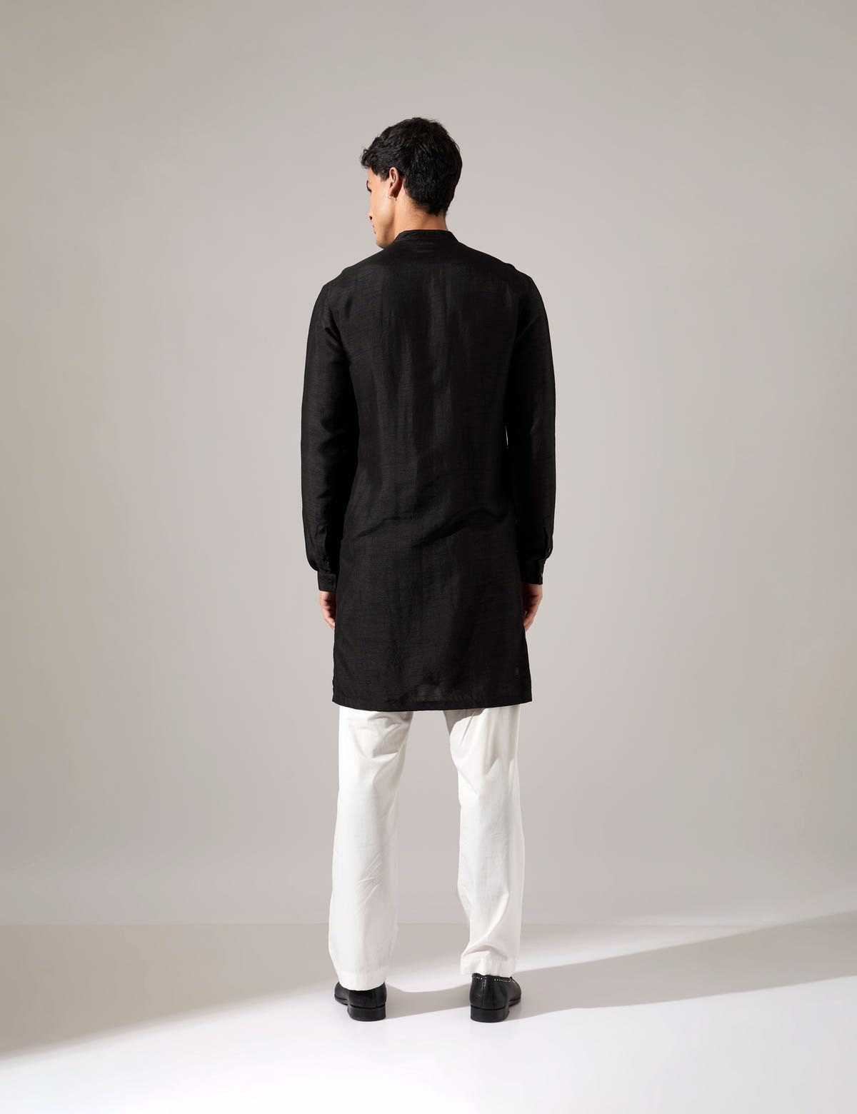 Adam Hand Embroidered Kurta Set - Black - image 5