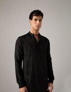 Adam Hand Embroidered Kurta Set - Black view 7