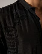 Adam Hand Embroidered Kurta Set - Black view 8