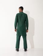 CHRIS KURTA SET - GREEN view 6