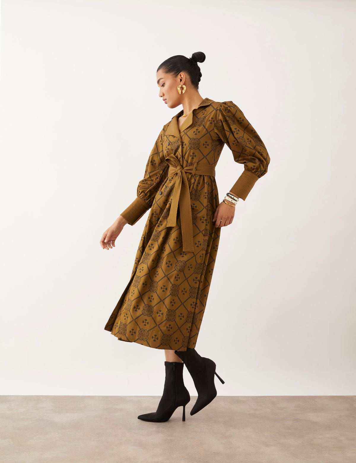 MILORI DRESS - OLIVE - image 1