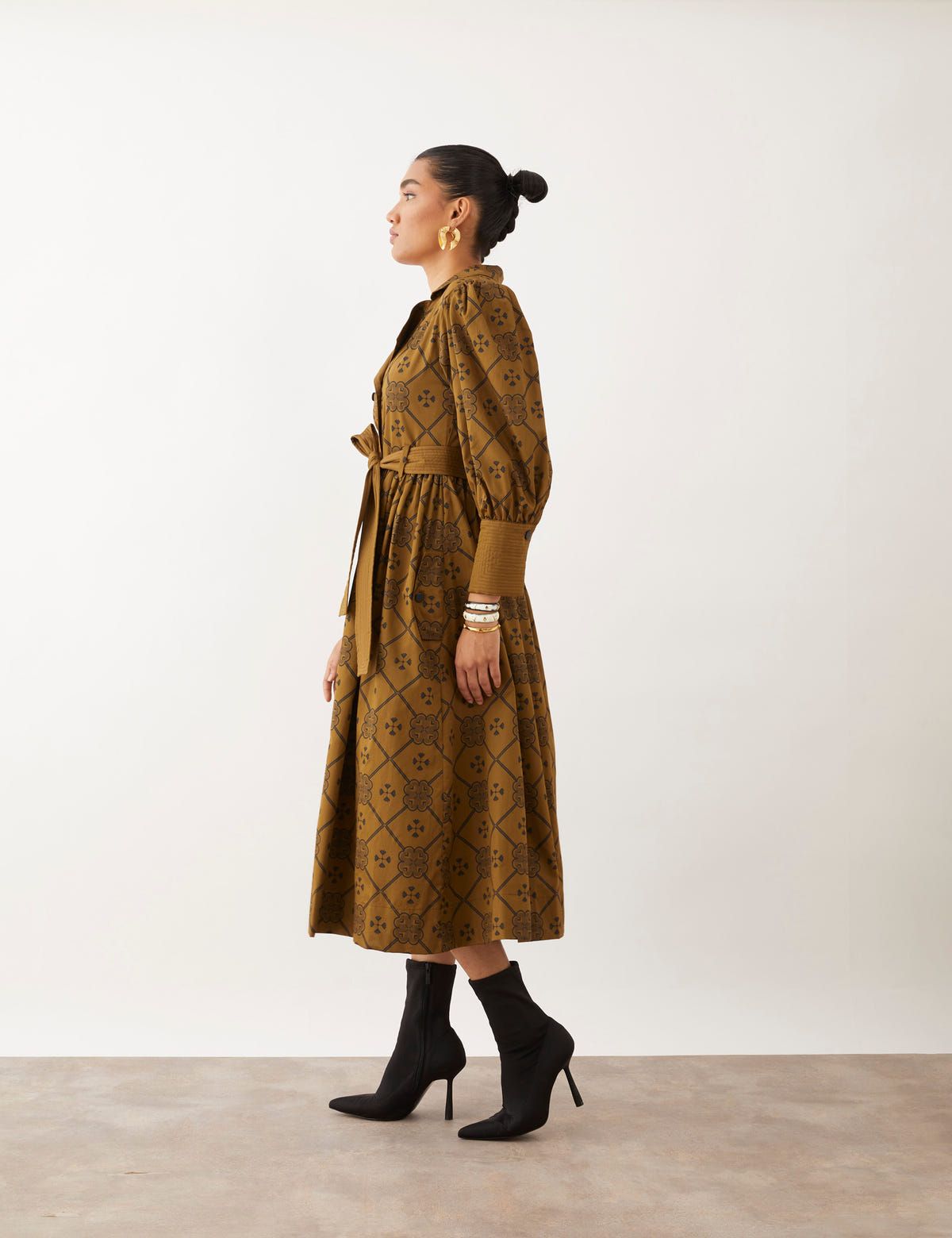 MILORI DRESS - OLIVE - image 3