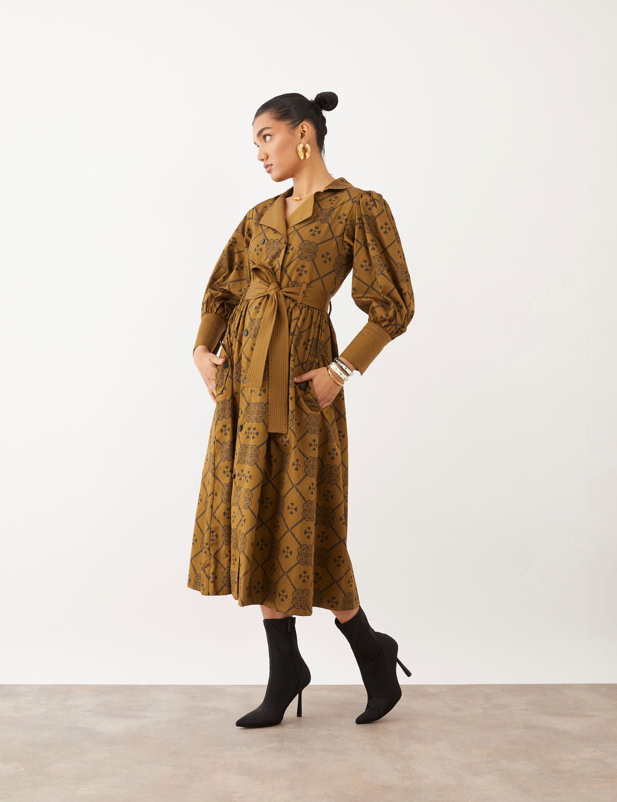 MILORI DRESS - OLIVE - image 5