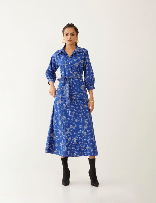 SON OF A NOBLE - SNOB — BONIE DRESS - COBALT