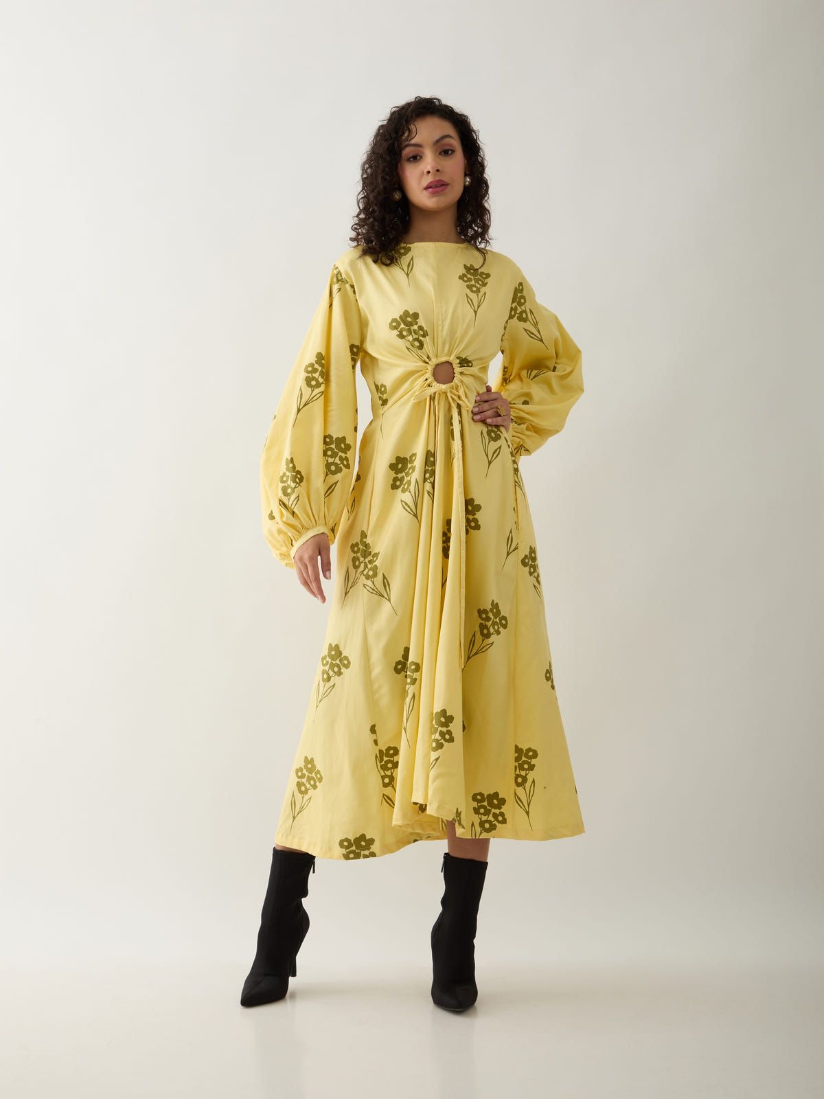 GRACE DRESS - LEMON - image 1