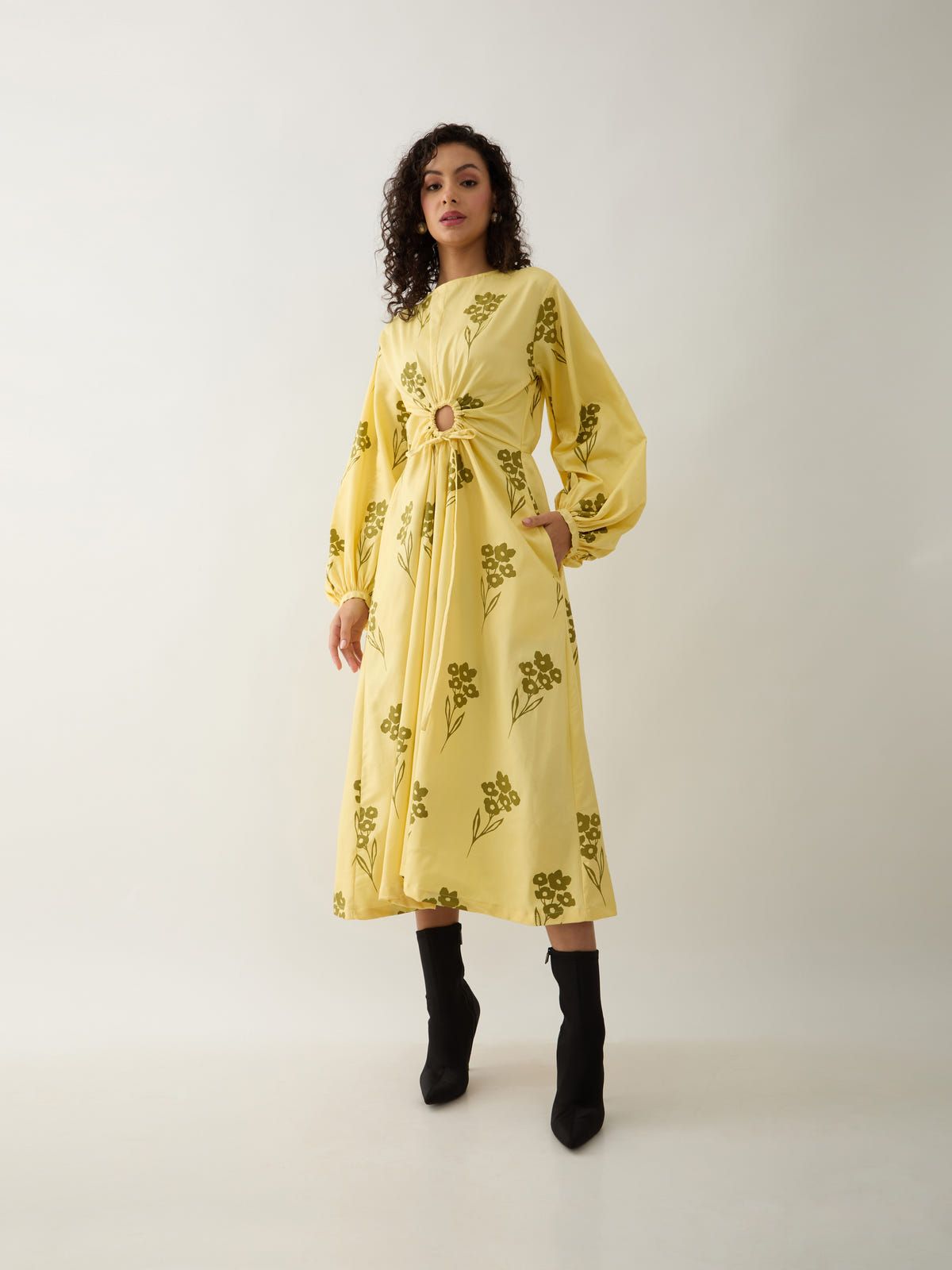 GRACE DRESS - LEMON - image 5