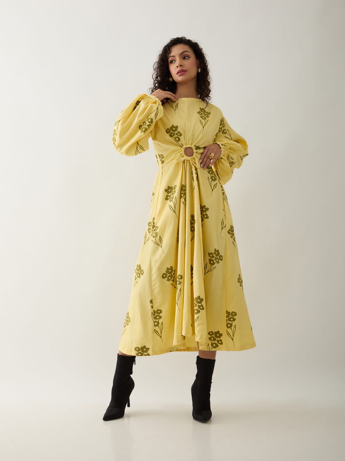 GRACE DRESS - LEMON - image 6