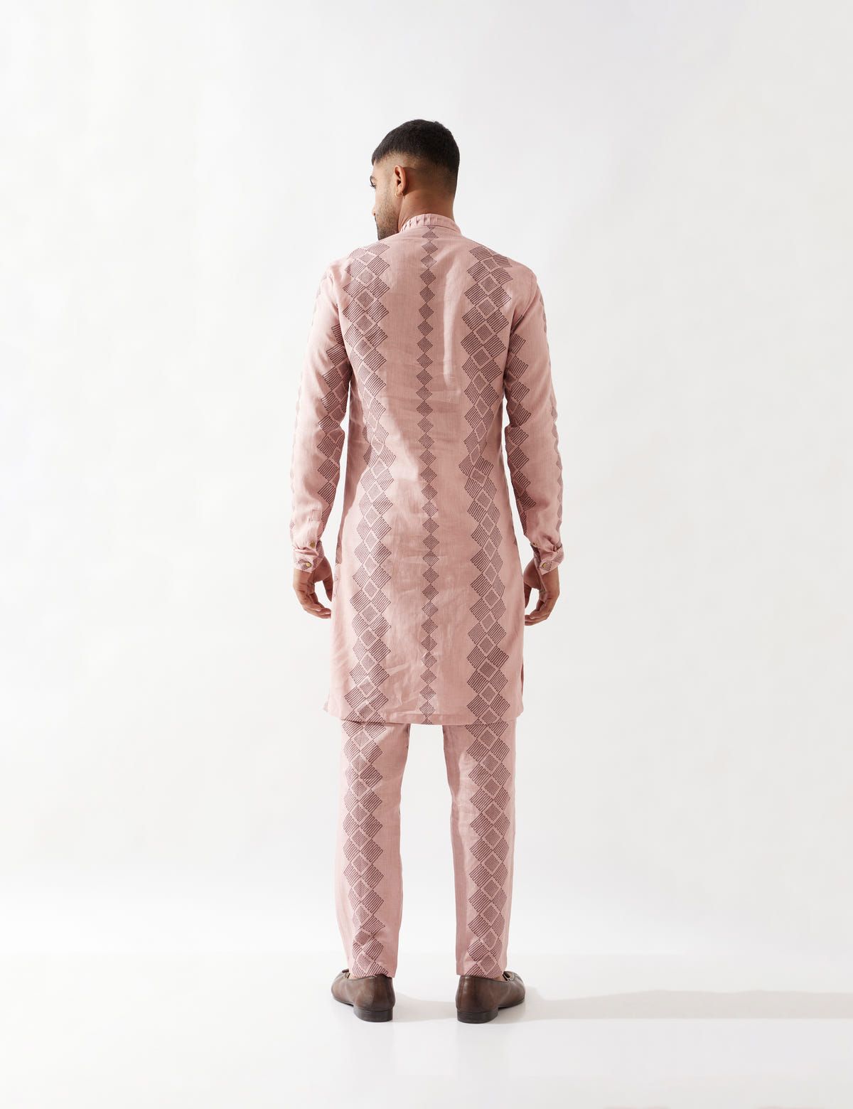 ZAKE BARBED KURTA - PINK - image 4