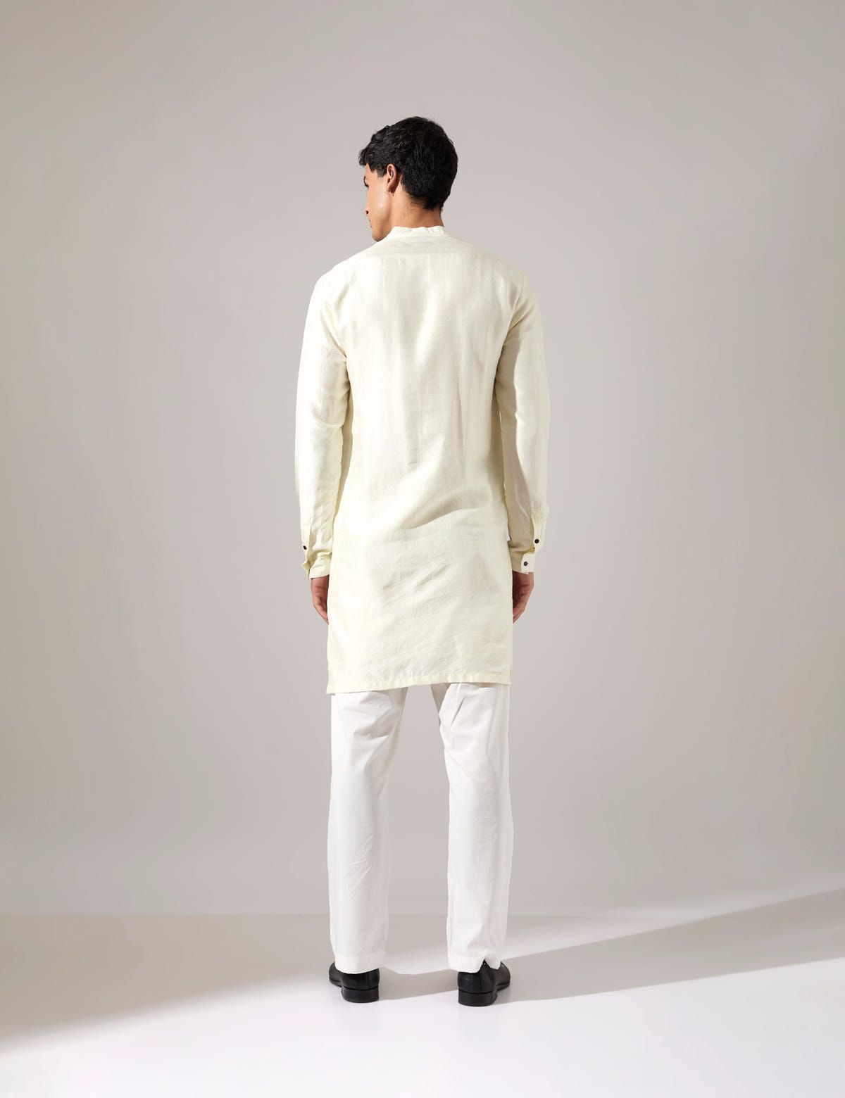 Tywin Hand Embroidered Kurta Set - Off White - image 4