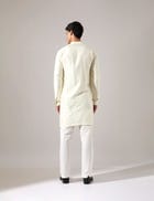 Tywin Hand Embroidered Kurta Set - Off White view 4