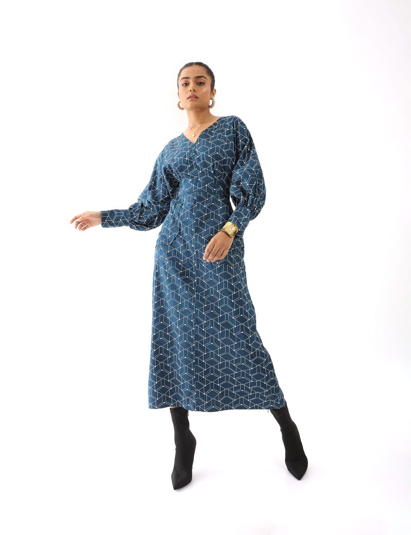 NAAYA DRESS - BLUE